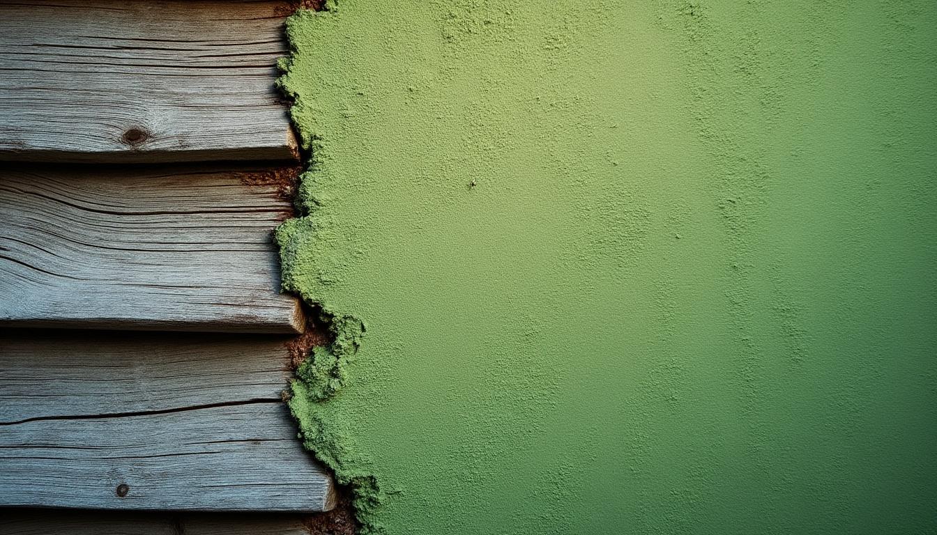 Éliminer la mousse sur un bardage bois de façade