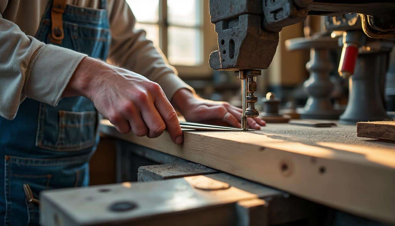 Illustration: Comprendre le rôle essentiel du guide de lame de scie à ruban