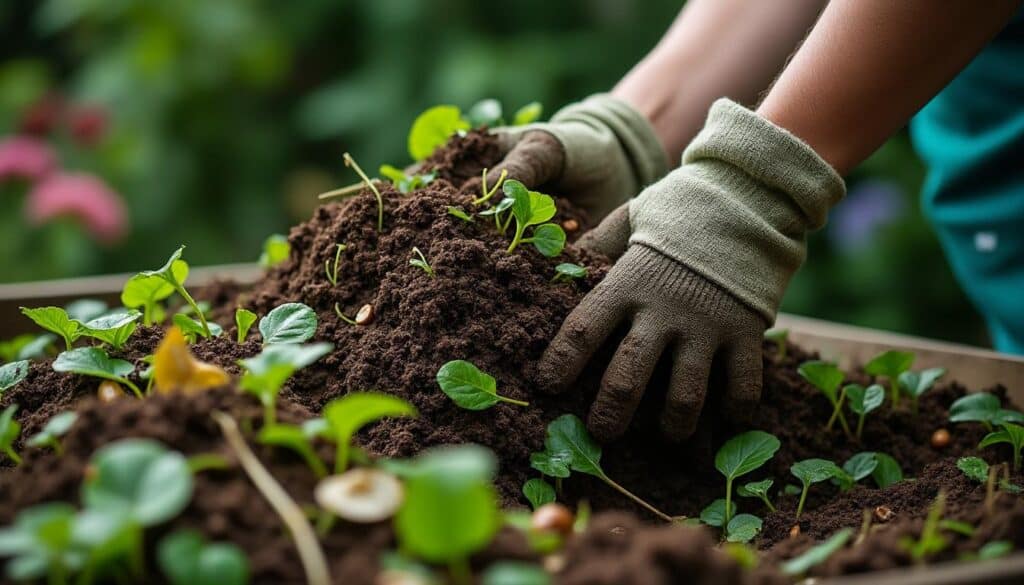 Astuces pour bien retourner les déchets verts grâce à une pelle à compost