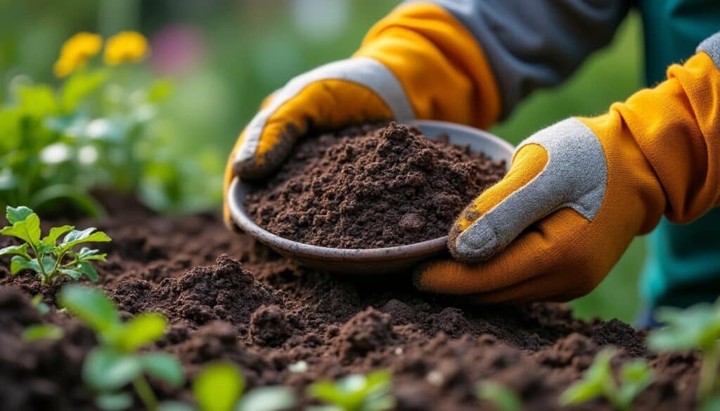Comment réutiliser la terre de jardin avec une pelle à compost ?