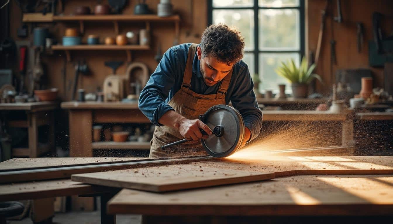 Rail de guidage pour scie circulaire universelle : précision et sécurité