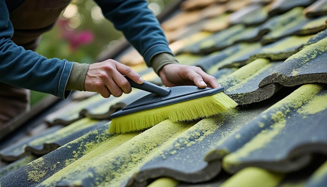 Illustration: Comprendre à quoi sert une brosse de démoussage pour la toiture