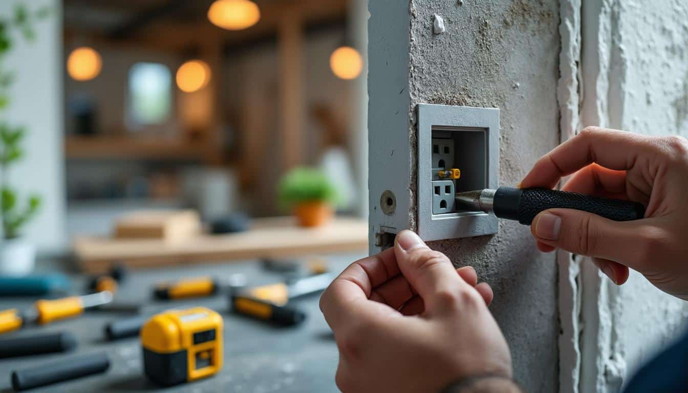 Illustration: Comprendre l’importance du diamètre de la scie cloche pour l’installation d’interrupteurs