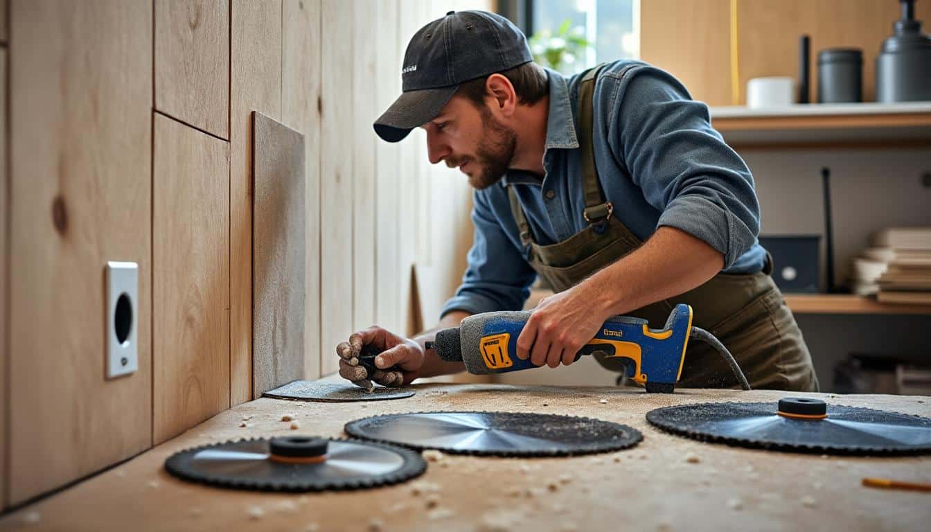 Illustration: Les tailles standards du diamètre de scie cloche pour interrupteurs et prises électriques