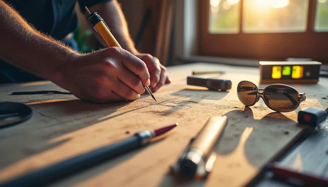 Illustration: Les outils indispensables pour réussir à percer une cloison en placo