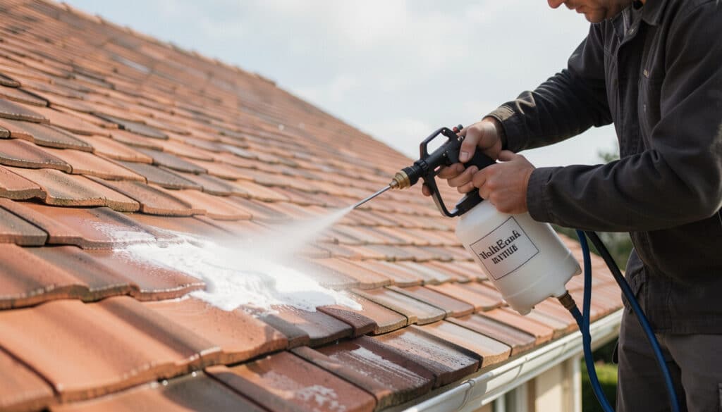 Nettoyant toiture professionnel sans rinçage efficace
