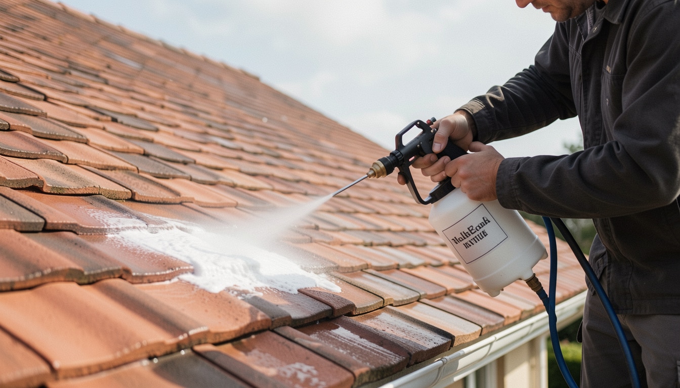 Nettoyant toiture professionnel sans rinçage efficace